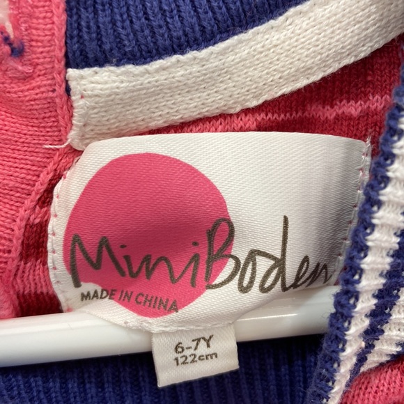 Mini boden zebra striped sweater dress - Picture 6 of 11